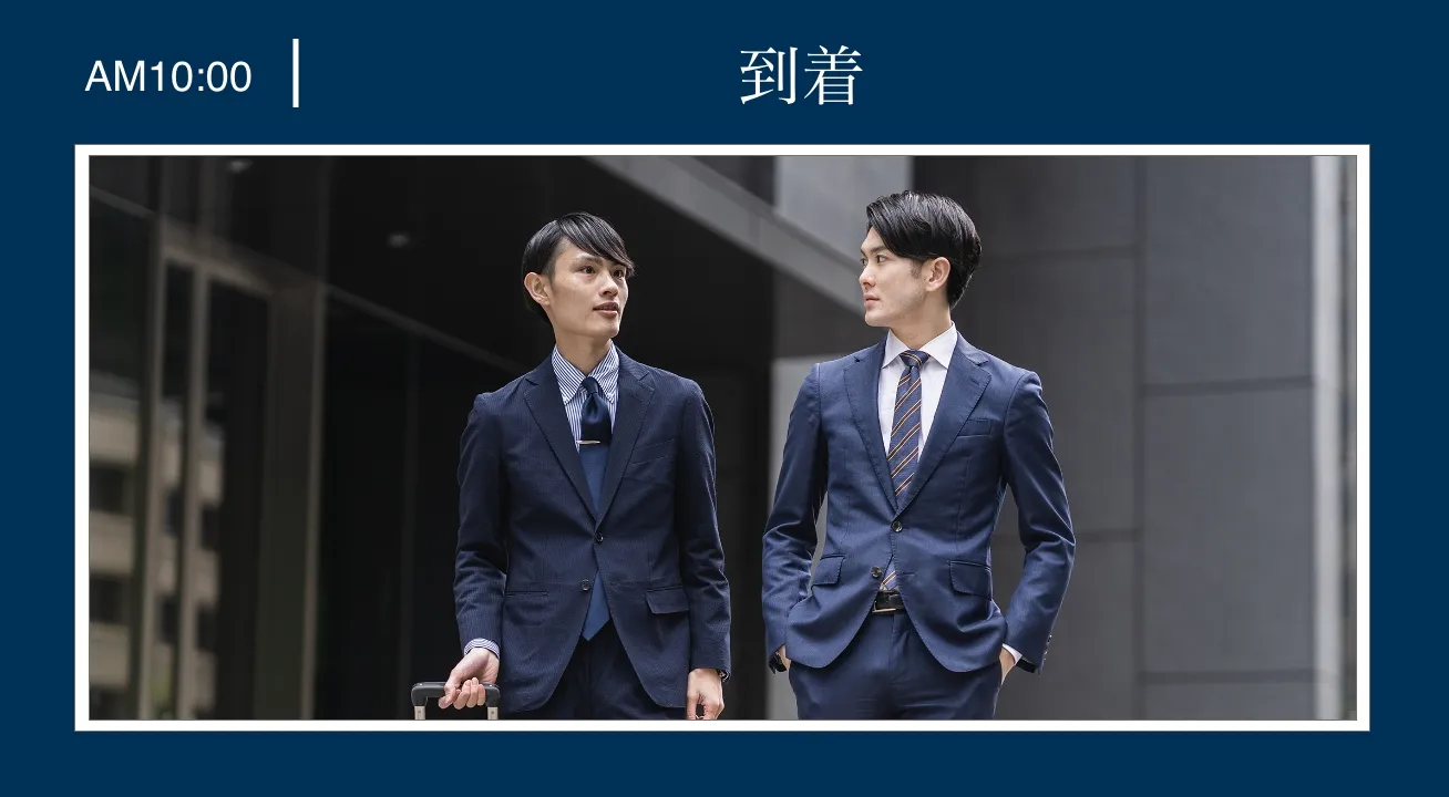 その日の現場へ向かう